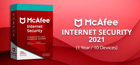 Buy McAfee Internet Security 2021 (1 Year / 10 Devices) for Software Software