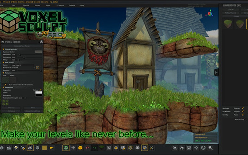 Axis Game Factory's AGFPRO - Voxel Sculpt DLC